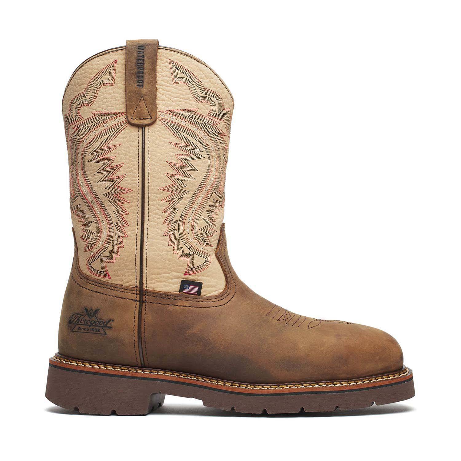THOROGOOD MEN'S WESTERN WORK WATERPROOF 11" CRAZY NANO SQ BO