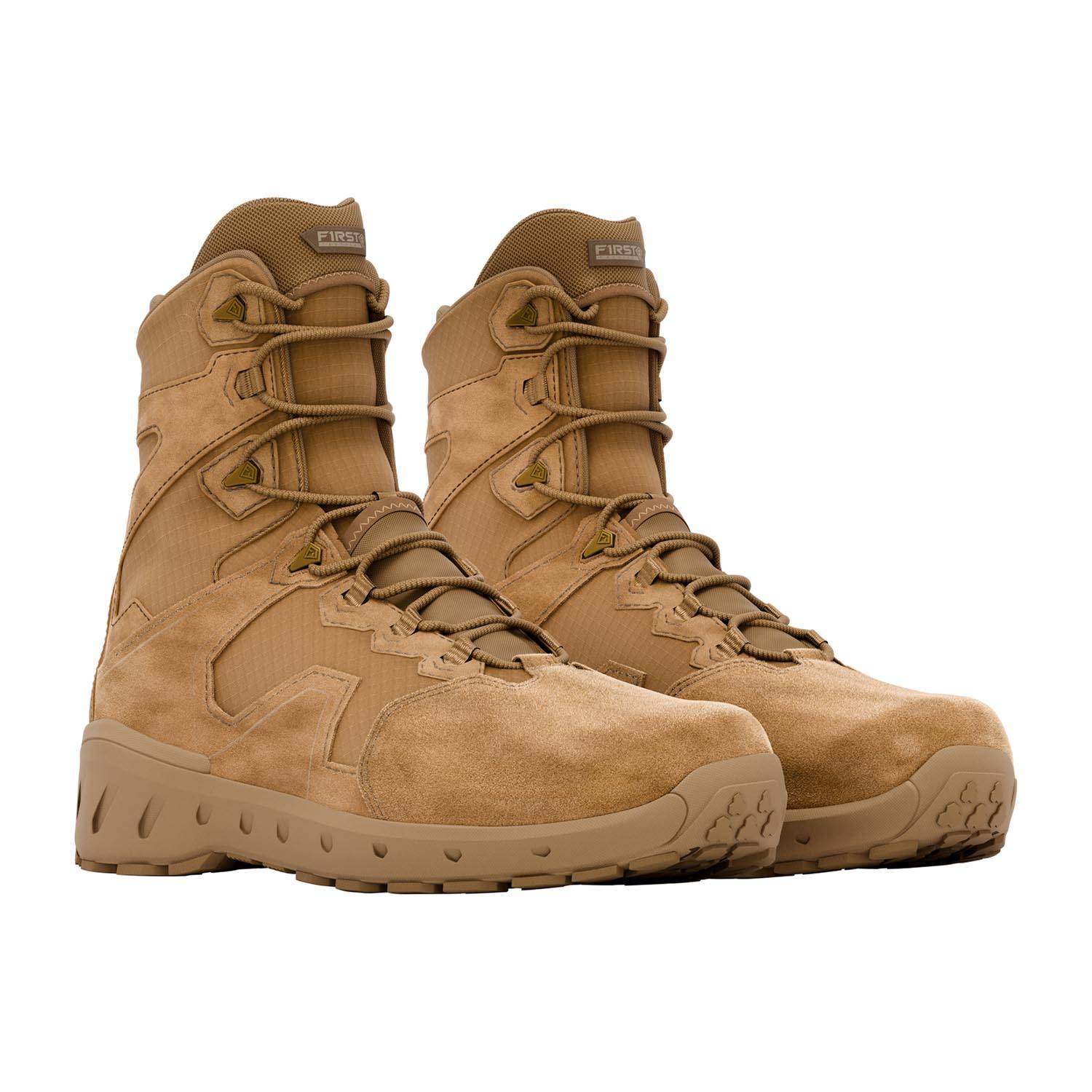 Tactical Suede Leather Combat Boots AR670-1 Compliant Lightweight Breathable AR 670-1 Coyote V-Max Lightweight Tactical Boot – SGT GRIT main image 4