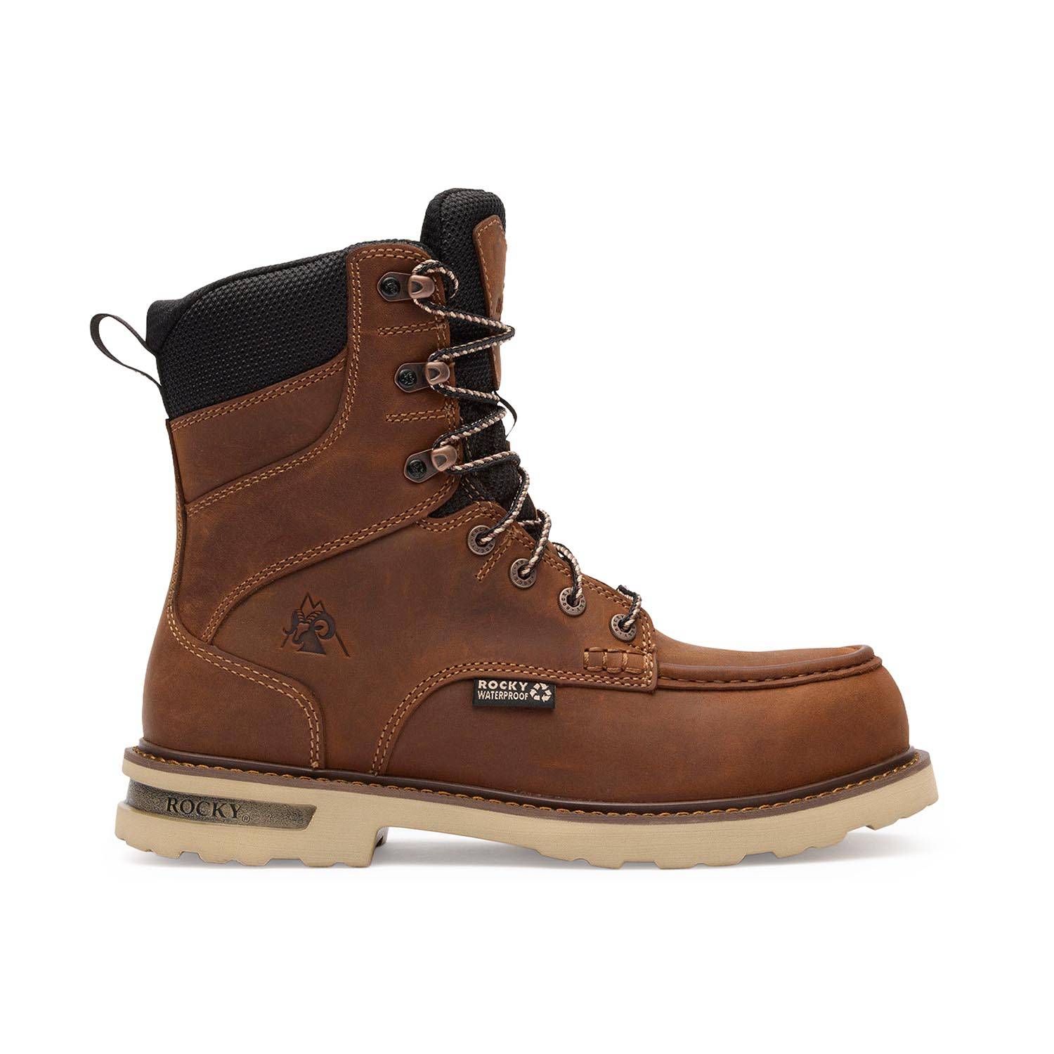 ROCKY MEN'S GRINDSTONE XTR 8&QUOT; LACE-UP WORK BOOTS