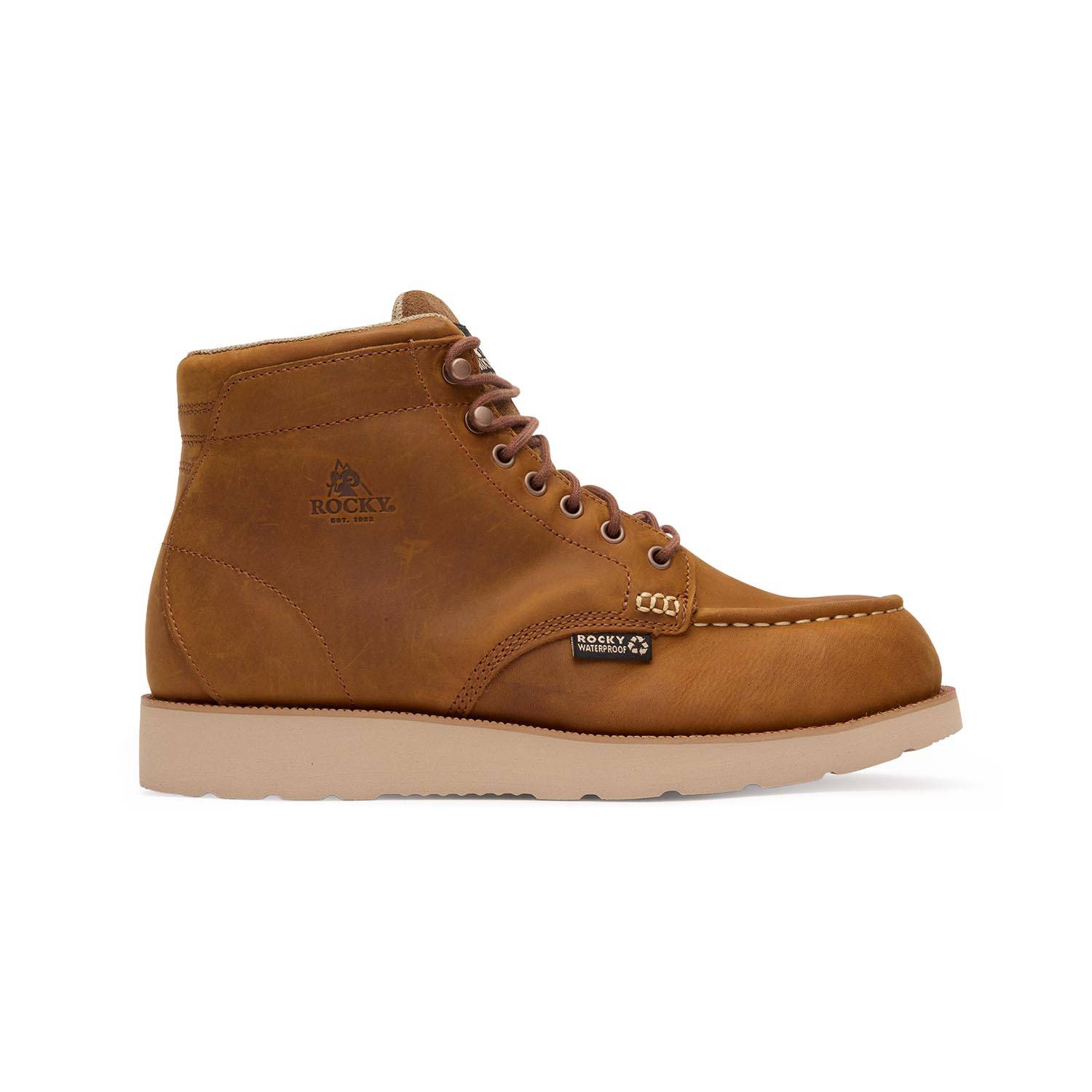 ROCKY MEN'S MONOCREPE WEDGE 6&QUOT; COMPOSITE TOE WORK BOOTS