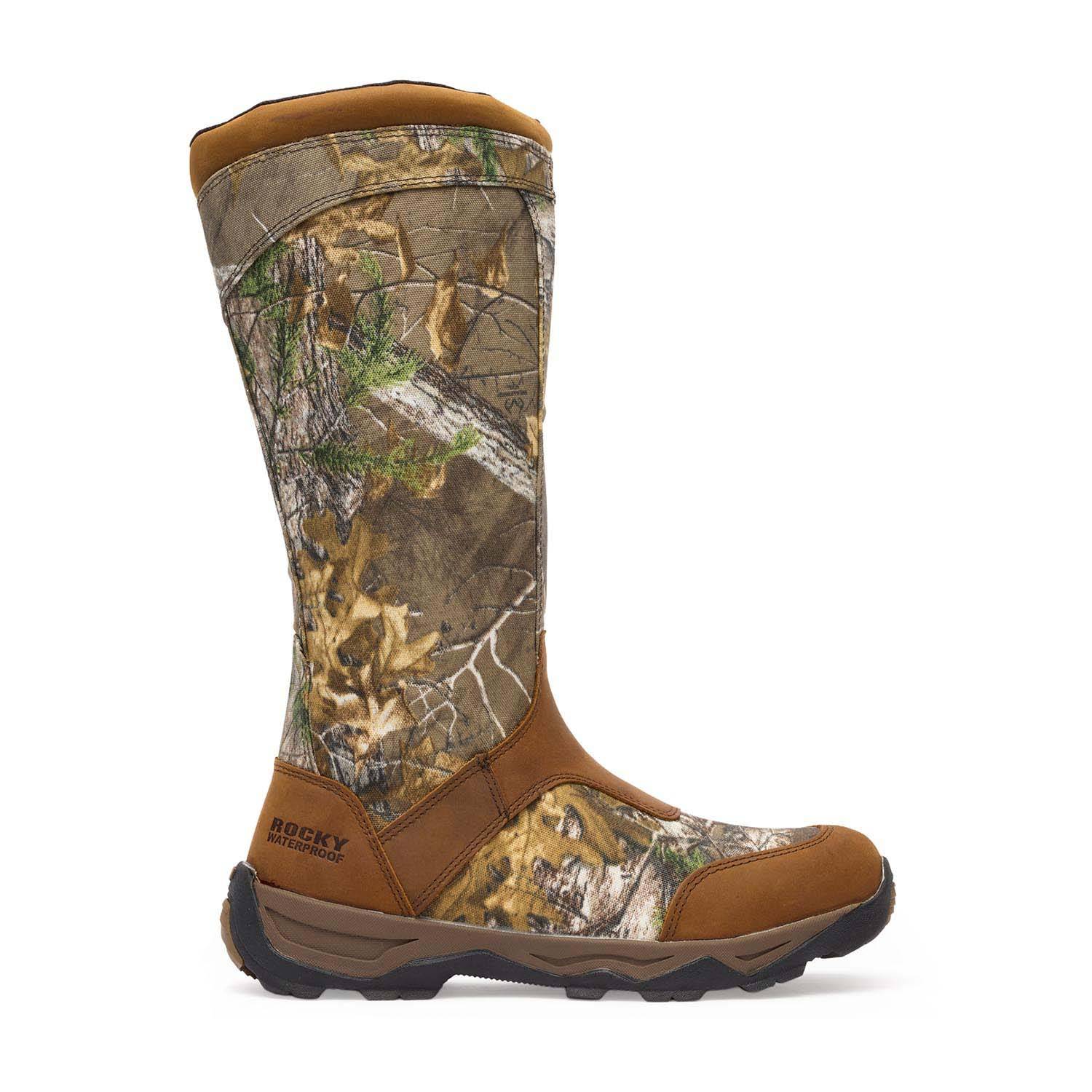 ROCKY MEN'S RETRACTION WATERPROOF SIDE-ZIP SNAKE BOOTS