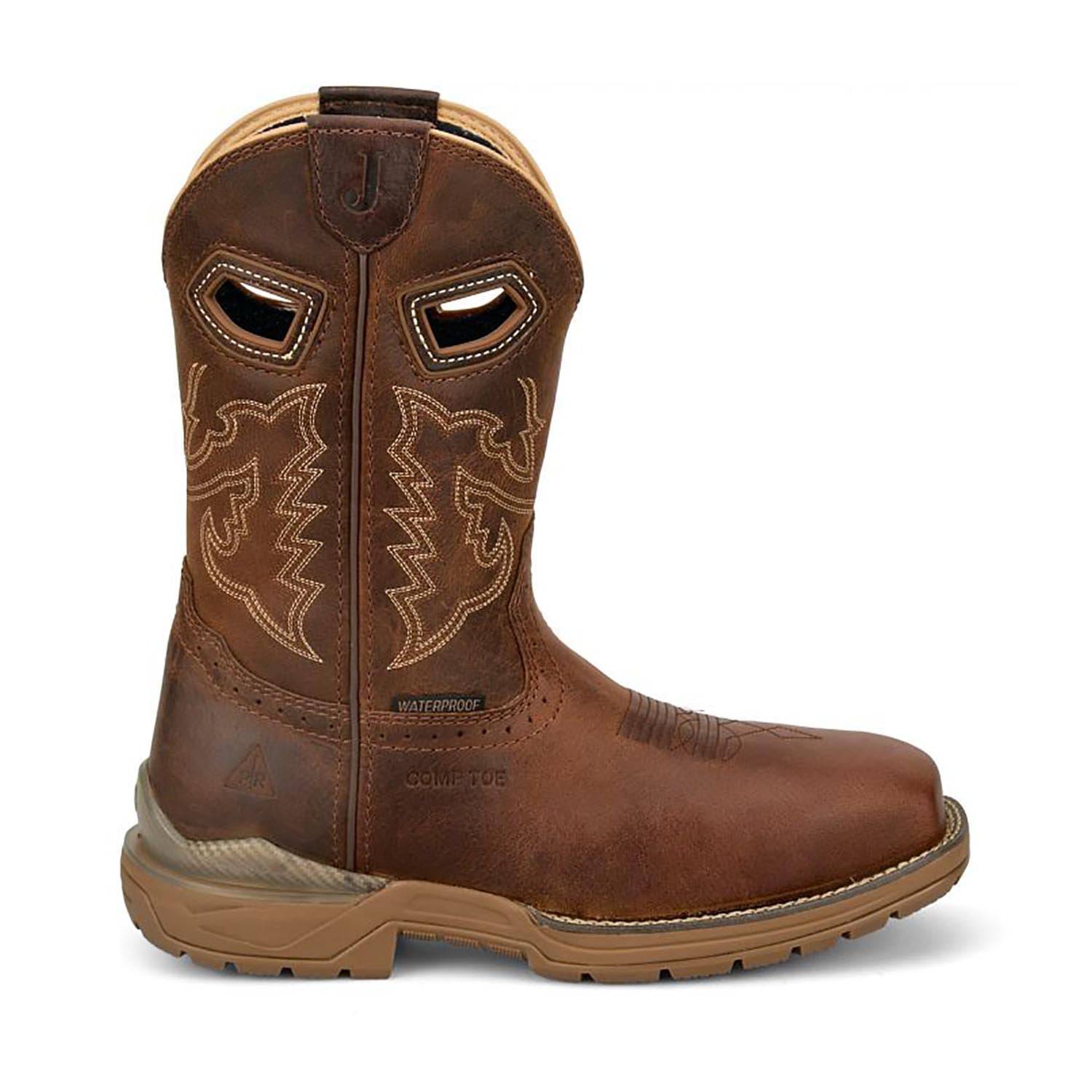 Justin Men's Oilpatch 11" Waterproof Nano Composite Toe