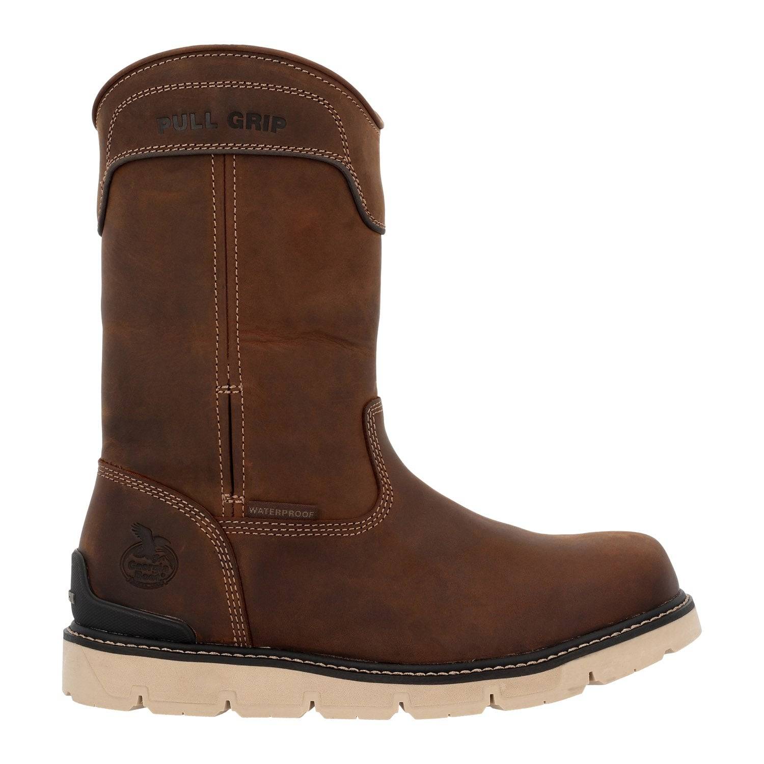 Georgia Men's Carbon Flex Wedge 11" Pull On Waterproof