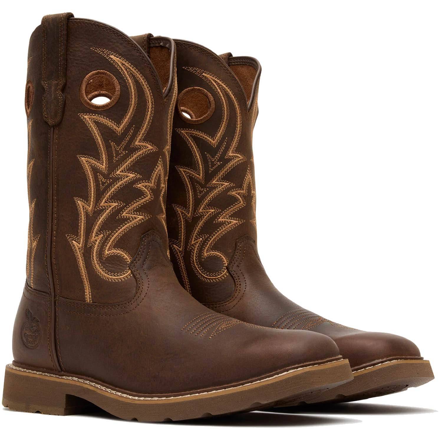 Georgia Men's Core 37 11" Western Pull-On Work Boots