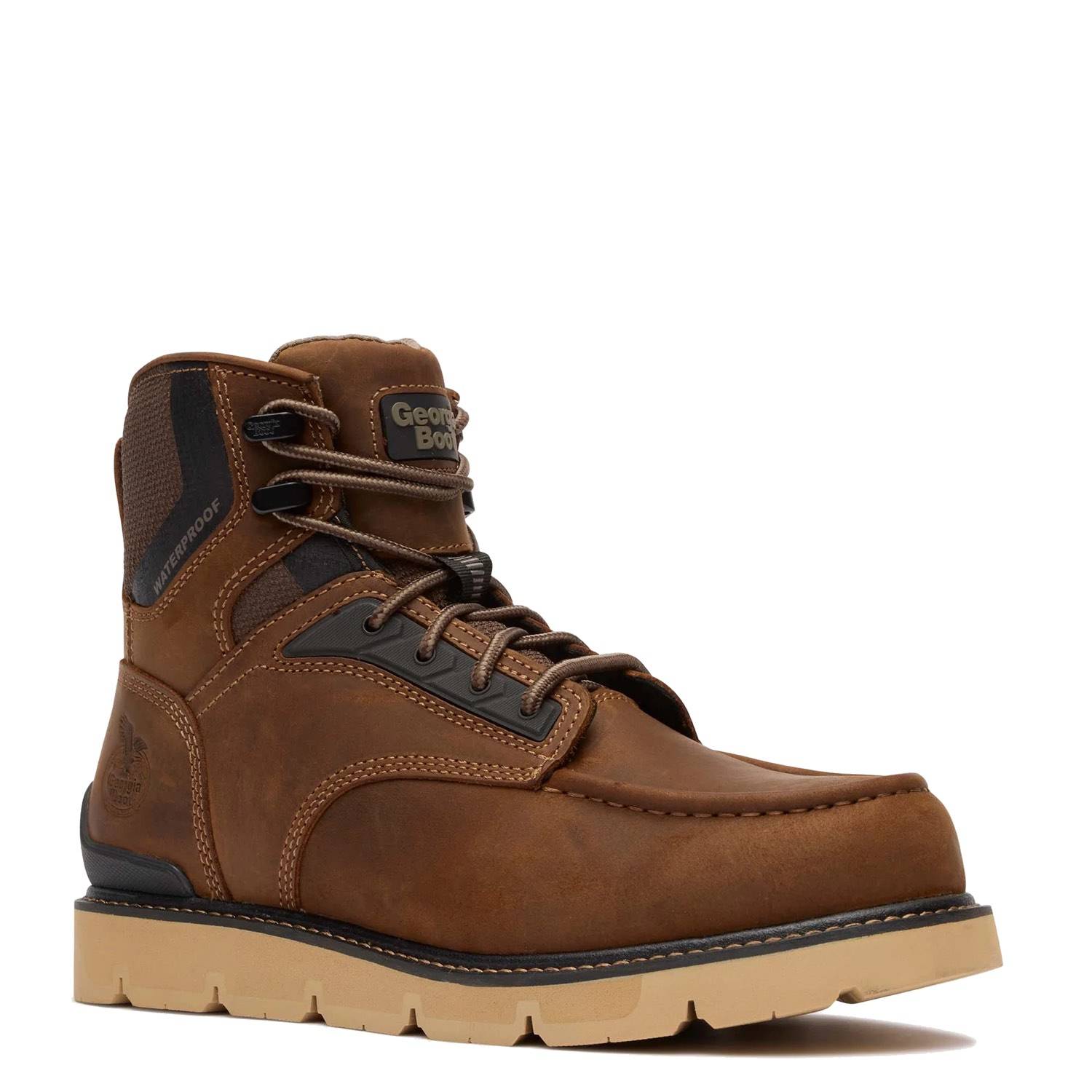 Georgia Men's 6" Carbon Flex Wedge Waterproof Moc-Toe W