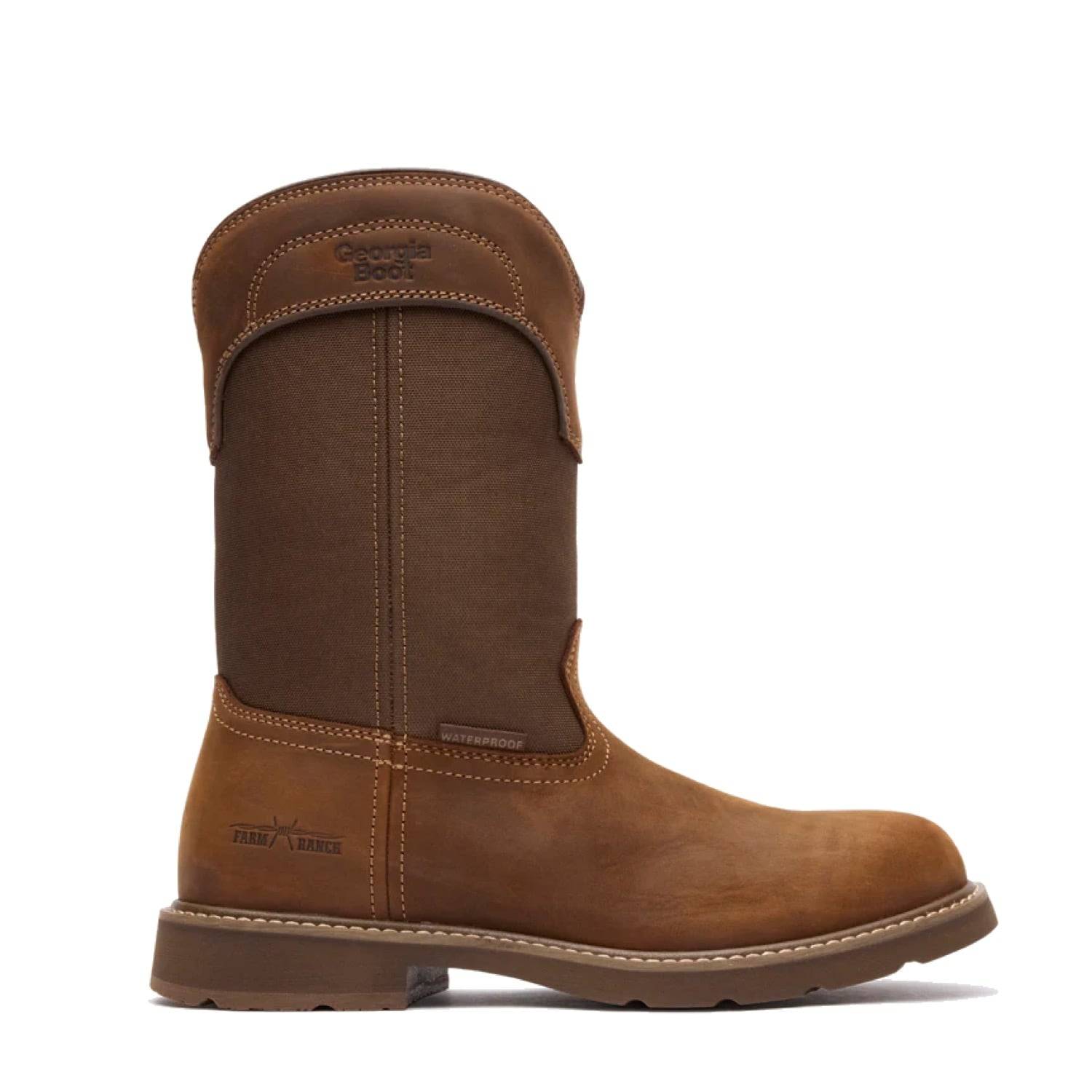 Georgia Men's Core 37 Farm & Ranch Round Toe Pull-On