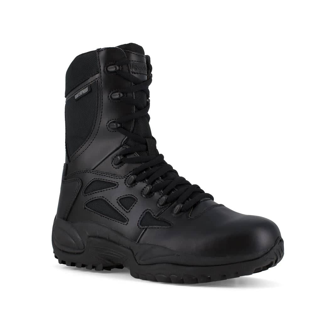REEBOK 8" RAPID RESPONSE RB SIDE-ZIP WATERPROOF BOOTS