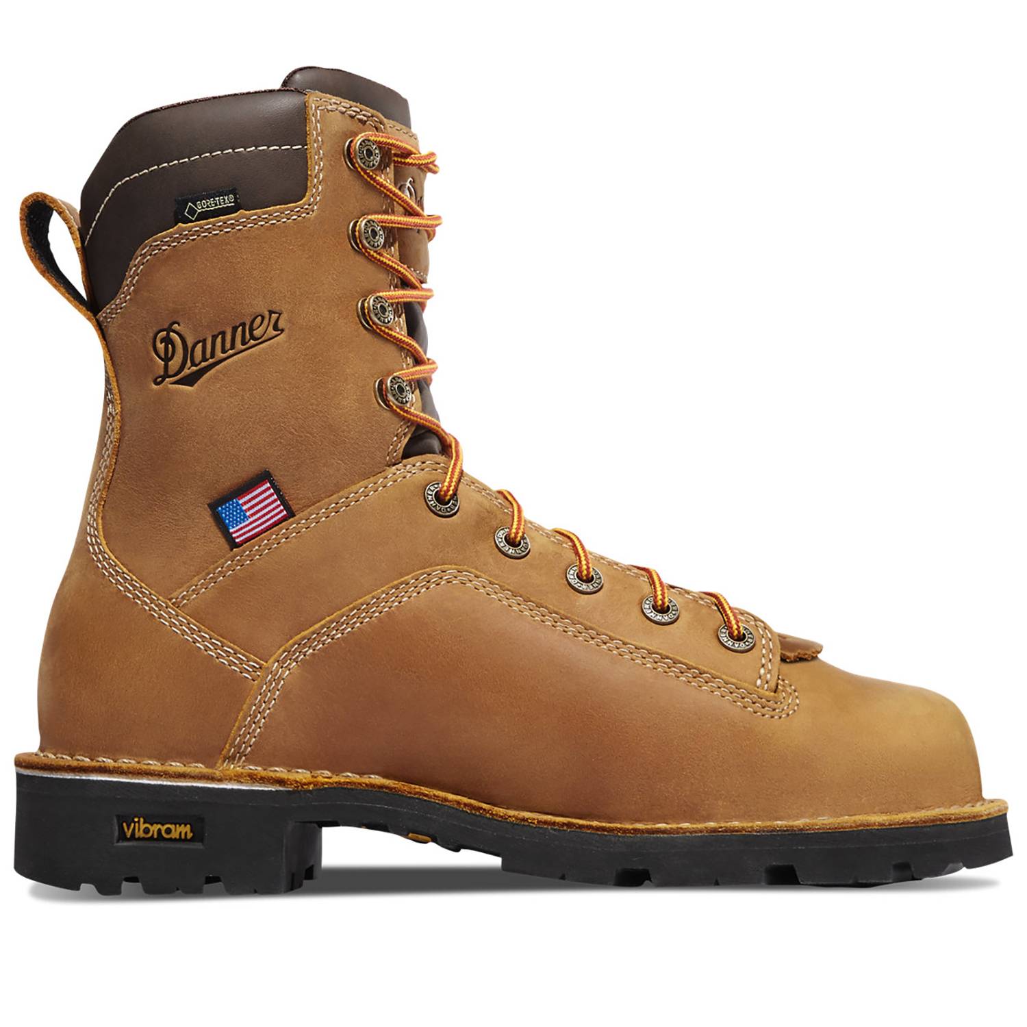 DANNER MEN'S QUARRY USA 8" ALLOY TOE BOO IN DISTRESSED BROWN