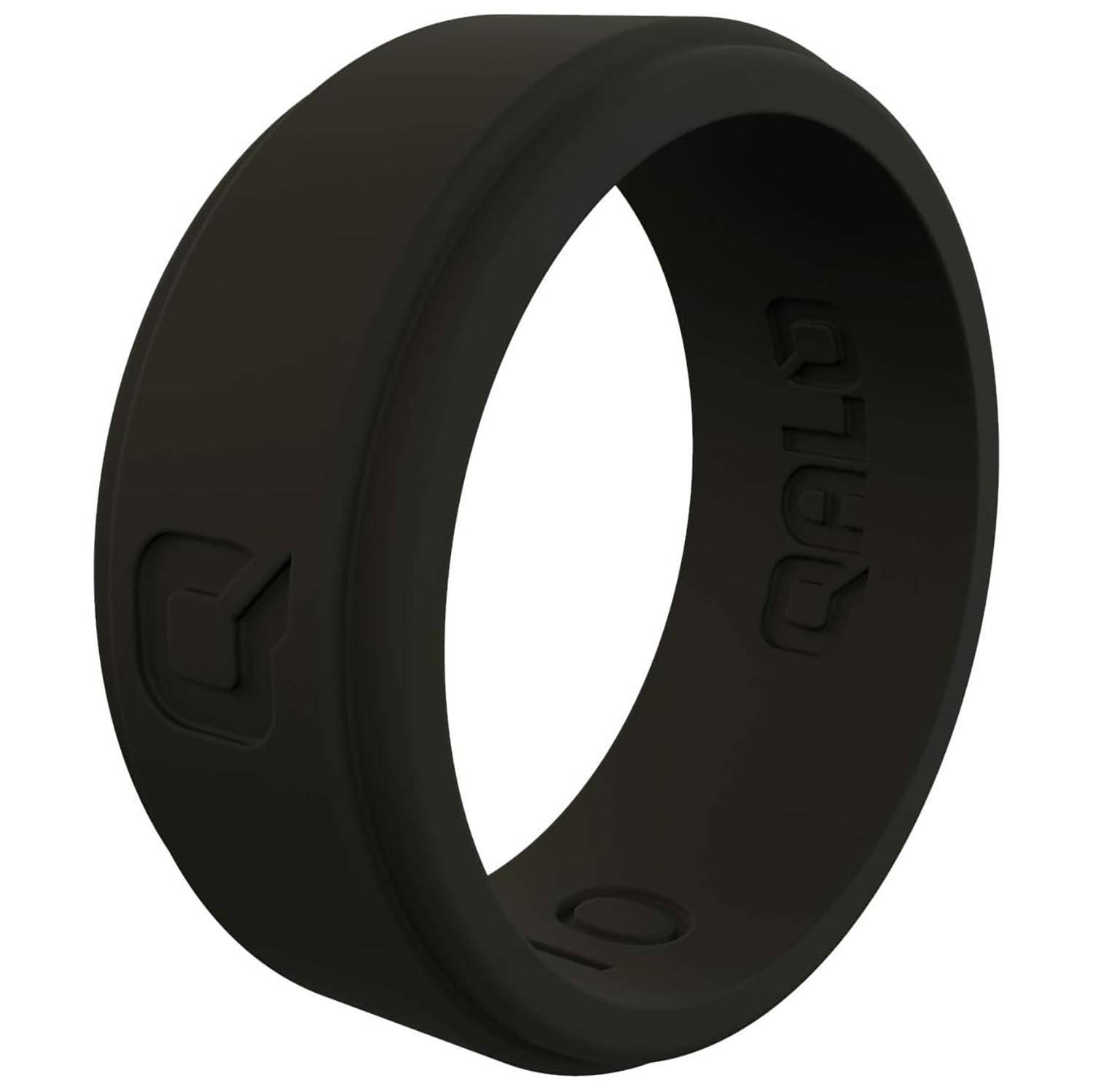 Qalo Modern Q2X Black Silicone Ring Galls