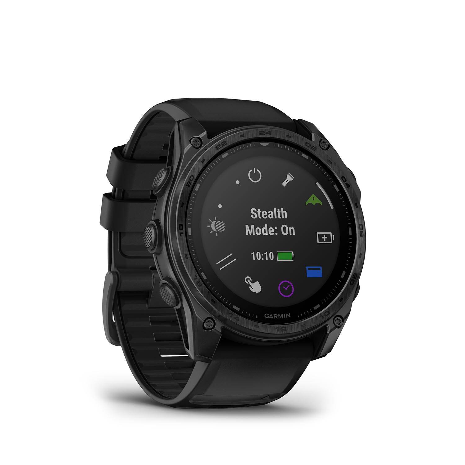 GIOPUEY Hülle Kompatibel mit Garmin Tactix 8 Solar 51mm, Weich und leicht Premium TPU Silikon Schutz Case Cover Schutzhülle - Black