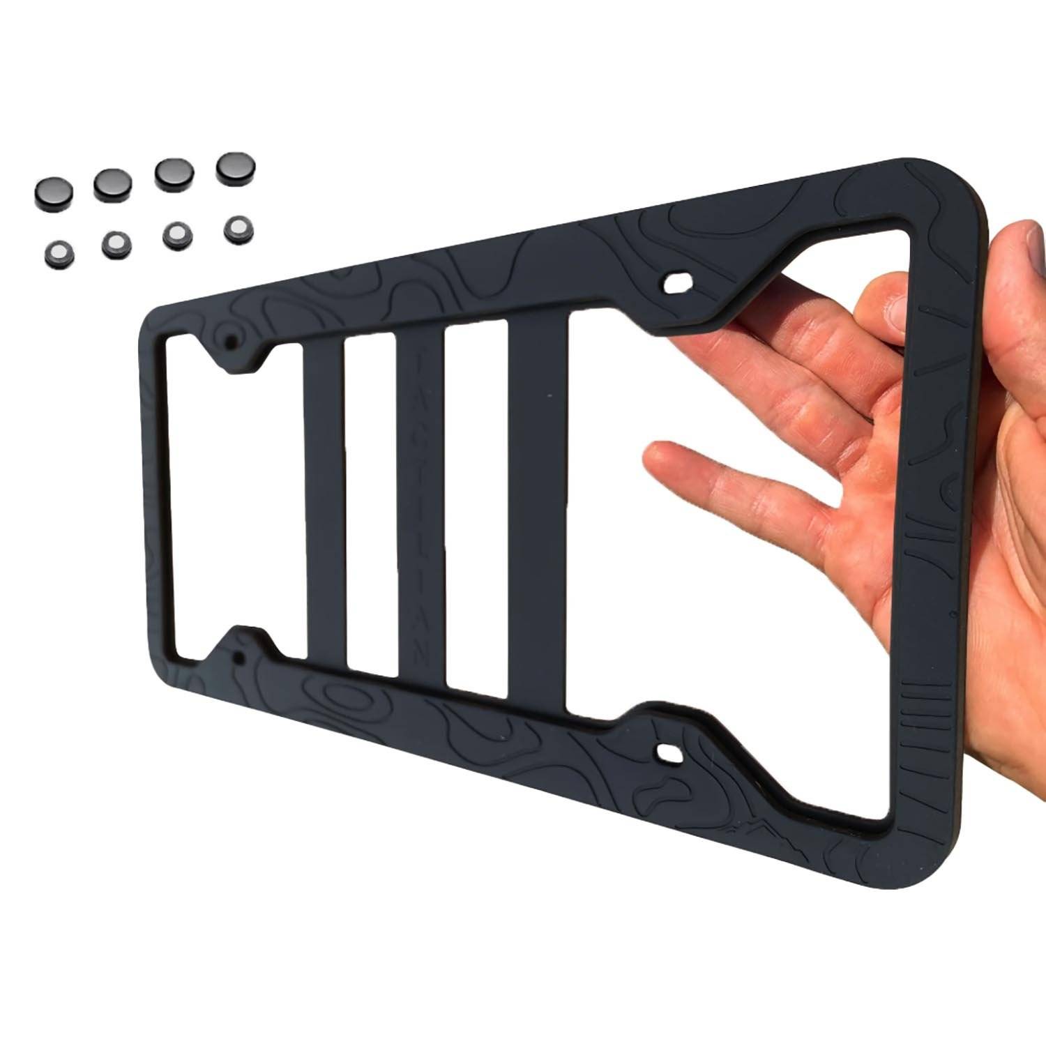 TACTILIAN SILICONE TOPOGRAPHY LICENSE PLATE FRAME