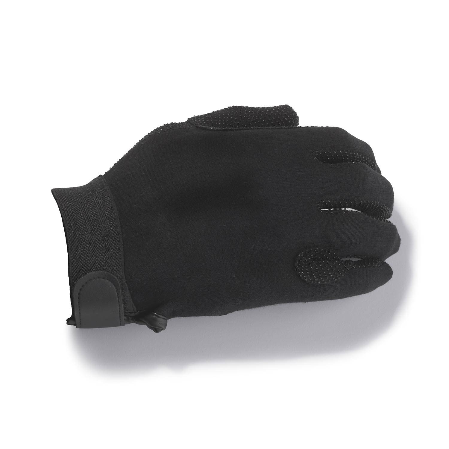 George Glove Black Cotton “Sure-Grip” Velco Strap Gloves