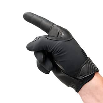 Fingerless Leather Tactical Black Gloves - Survival General