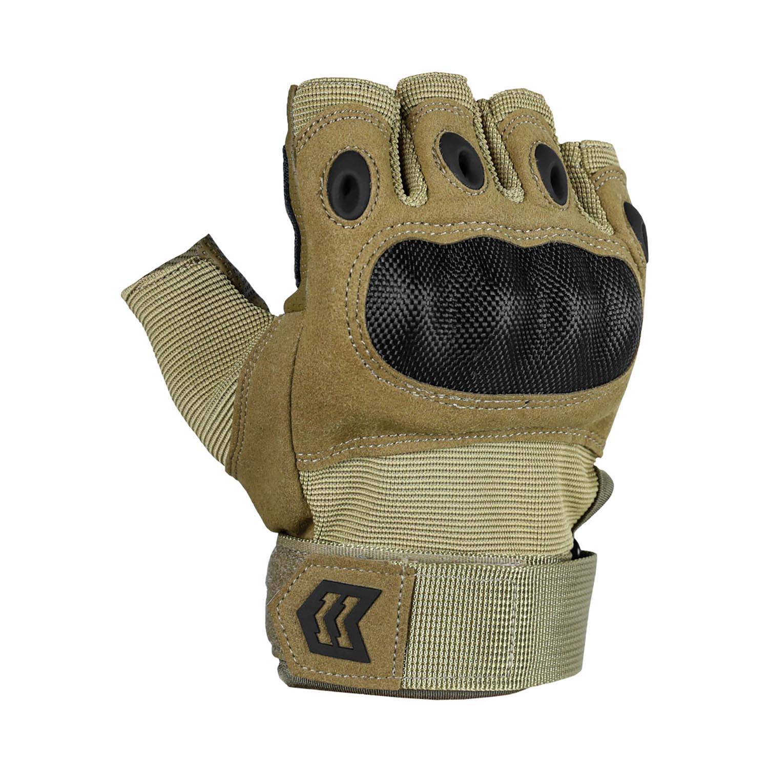 MISSION MADE FINGERLESS HELLFOX TACTICAL GLOVES
