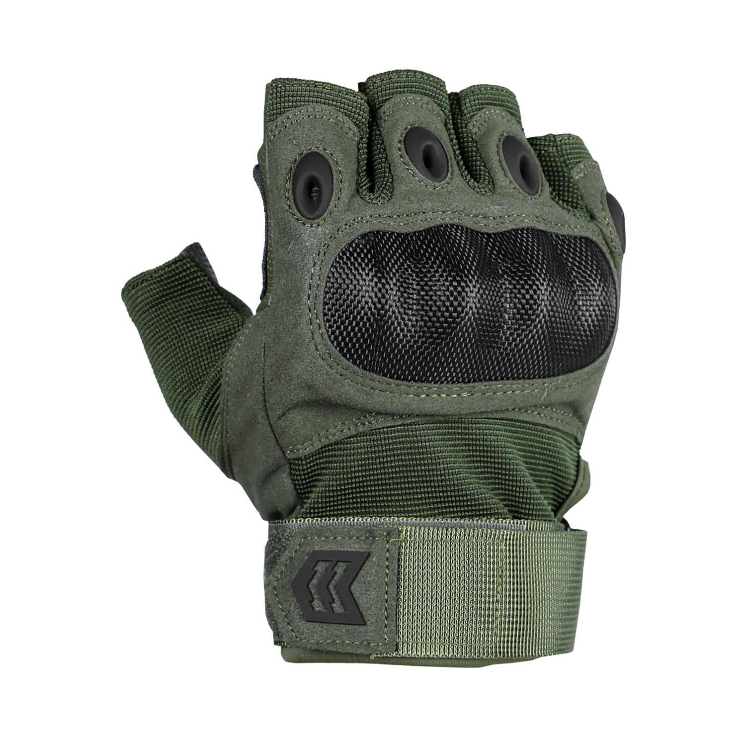 MISSION MADE FINGERLESS HELLFOX TACTICAL GLOVES