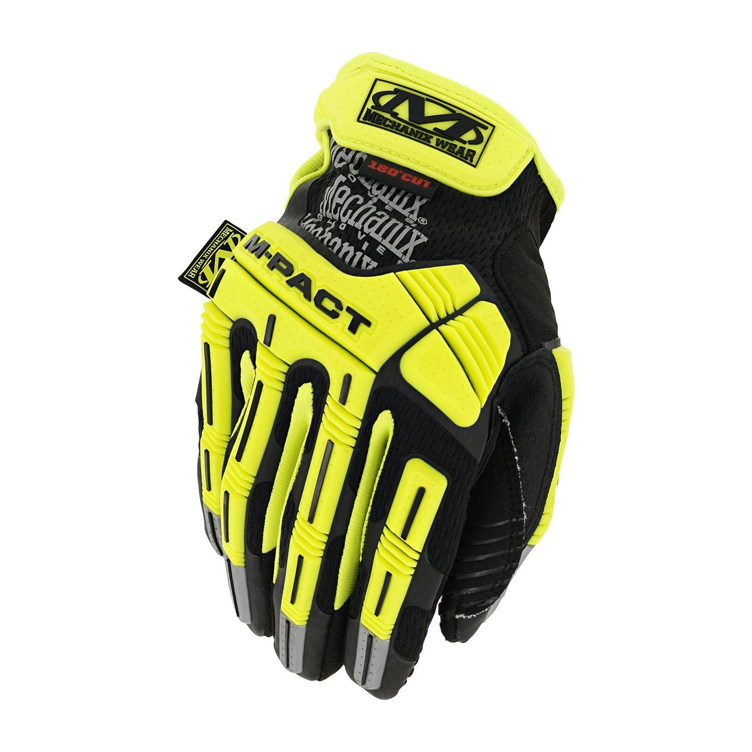 MECHANIX WEAR HI-VIZ M-PACT D5 HIGH-VISIBILITY IMPACT GLOVES