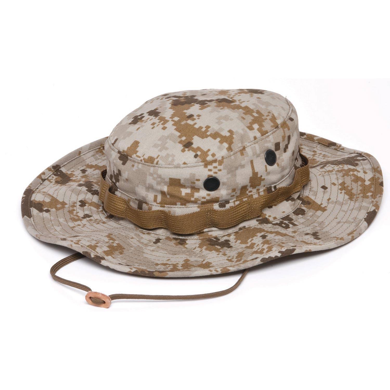 Tru Spec 3223005 Military Woodland Cotton Boonies Hat Size 7.5