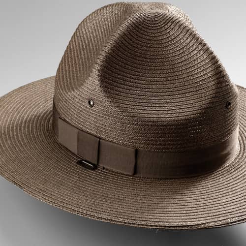GALLS STRAW TRIPLE BRIM CAMPAIGN HAT