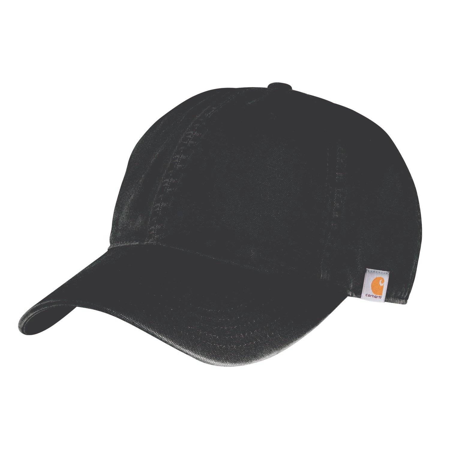 CARHARTT COTTON CANVAS CAP IN BLACK