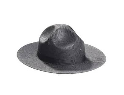 HW608 - S-40DB DBL BRIM STRAW CAMPAIGN STYLE HAT