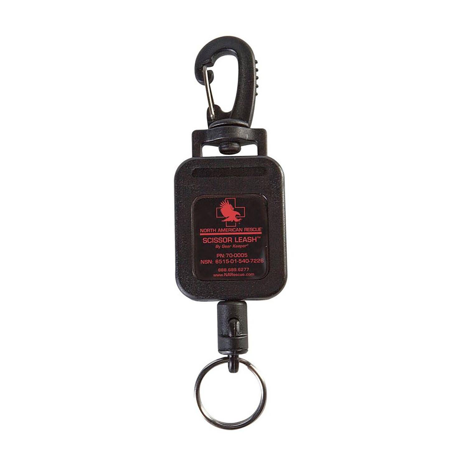 North American Rescue Retractable Scissor Leash with Clip