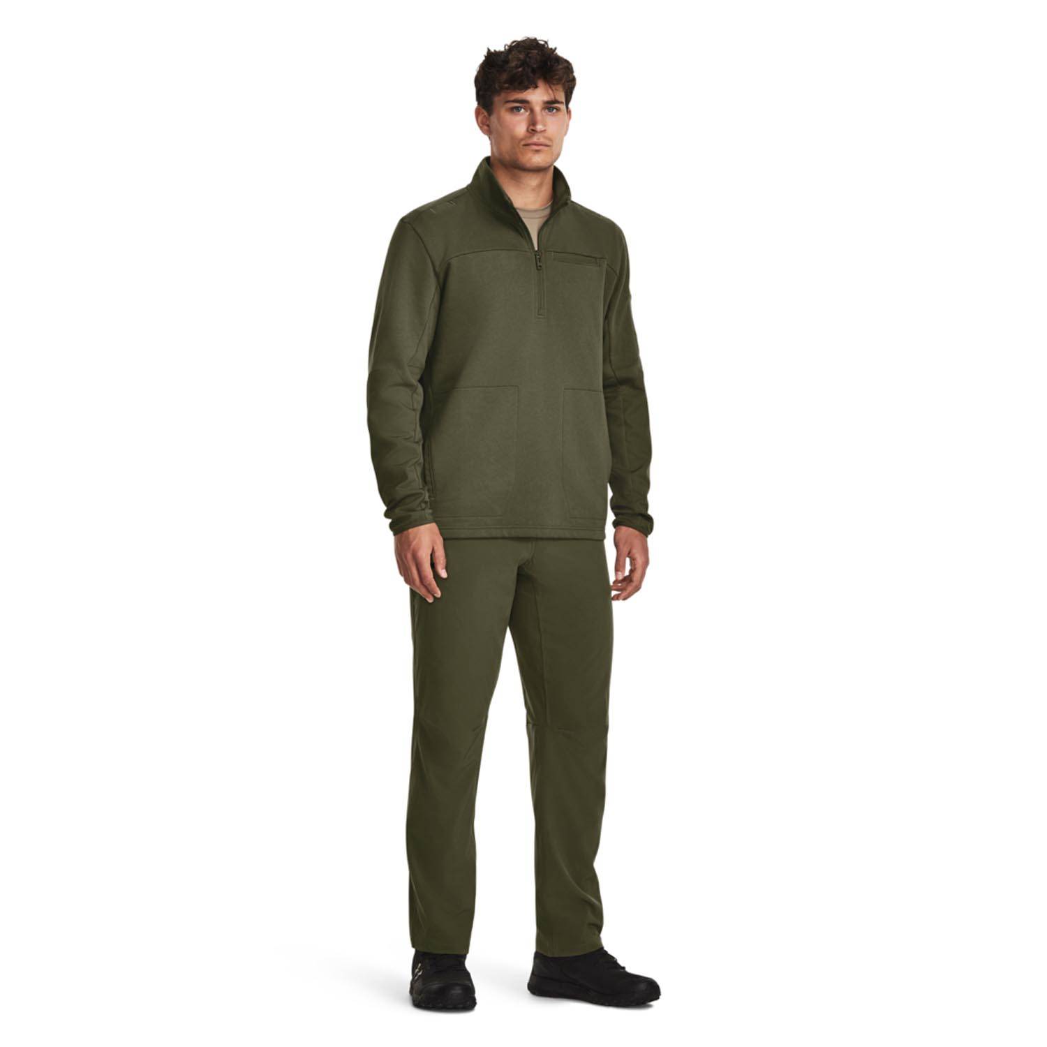 UNDER ARMOUR MEN'S RIVAL JOB FLEECE IN MARINE OD GREEN