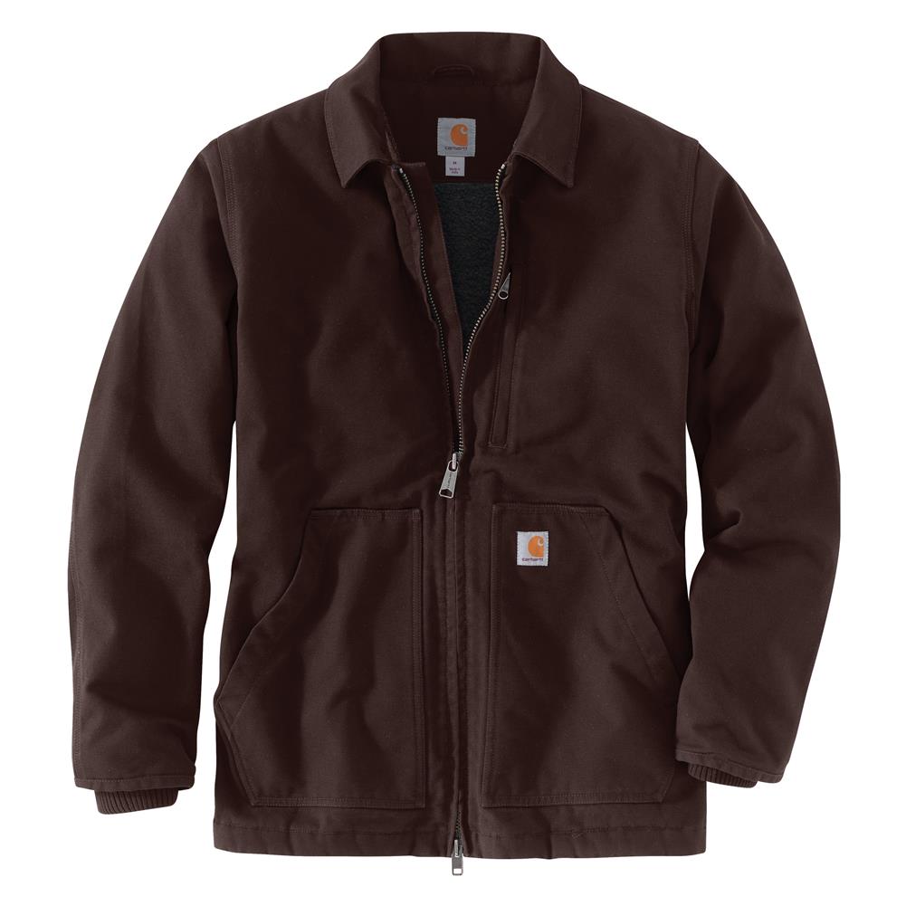 CARHARTT WASHED DUCK SHERPA-LINED FIELD JACKET RELAXED FIT -
