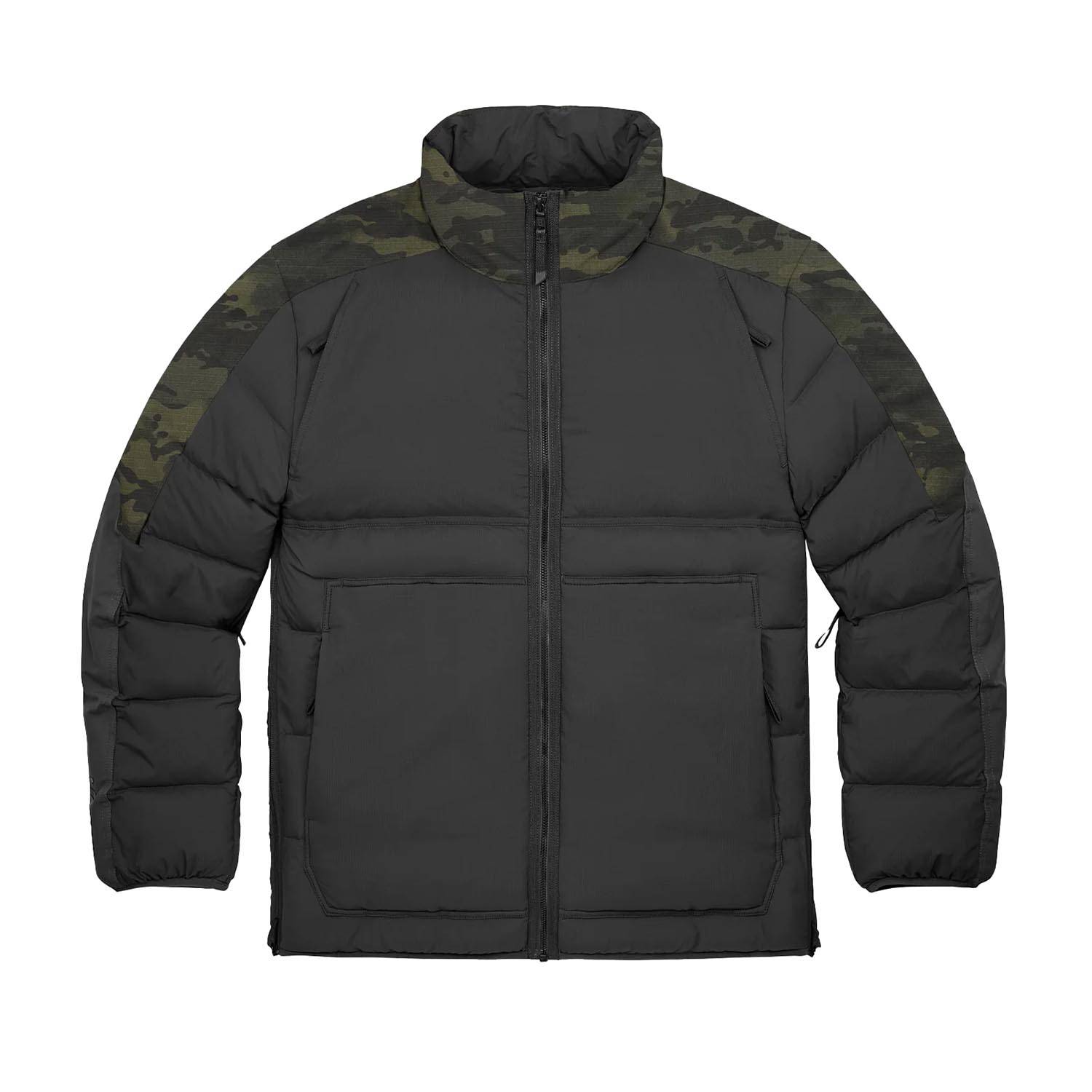 VIKTOS ZERODARKER DOWN JACKET IN MULITCAM BLACK