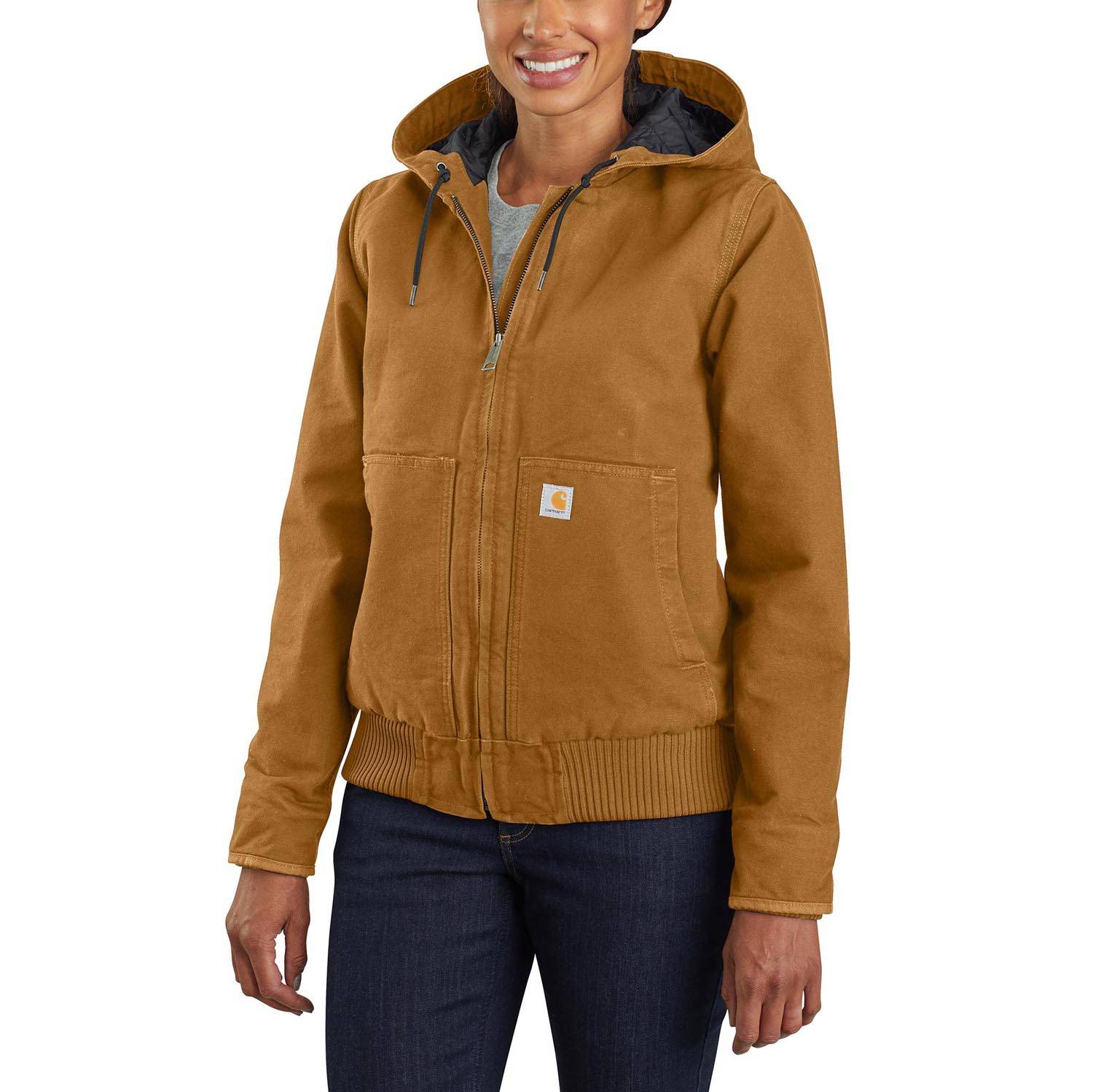 CARHARTT WOMEN'S LOOSE FIT WASHED DUCK INSULATED ACTIVE JAC