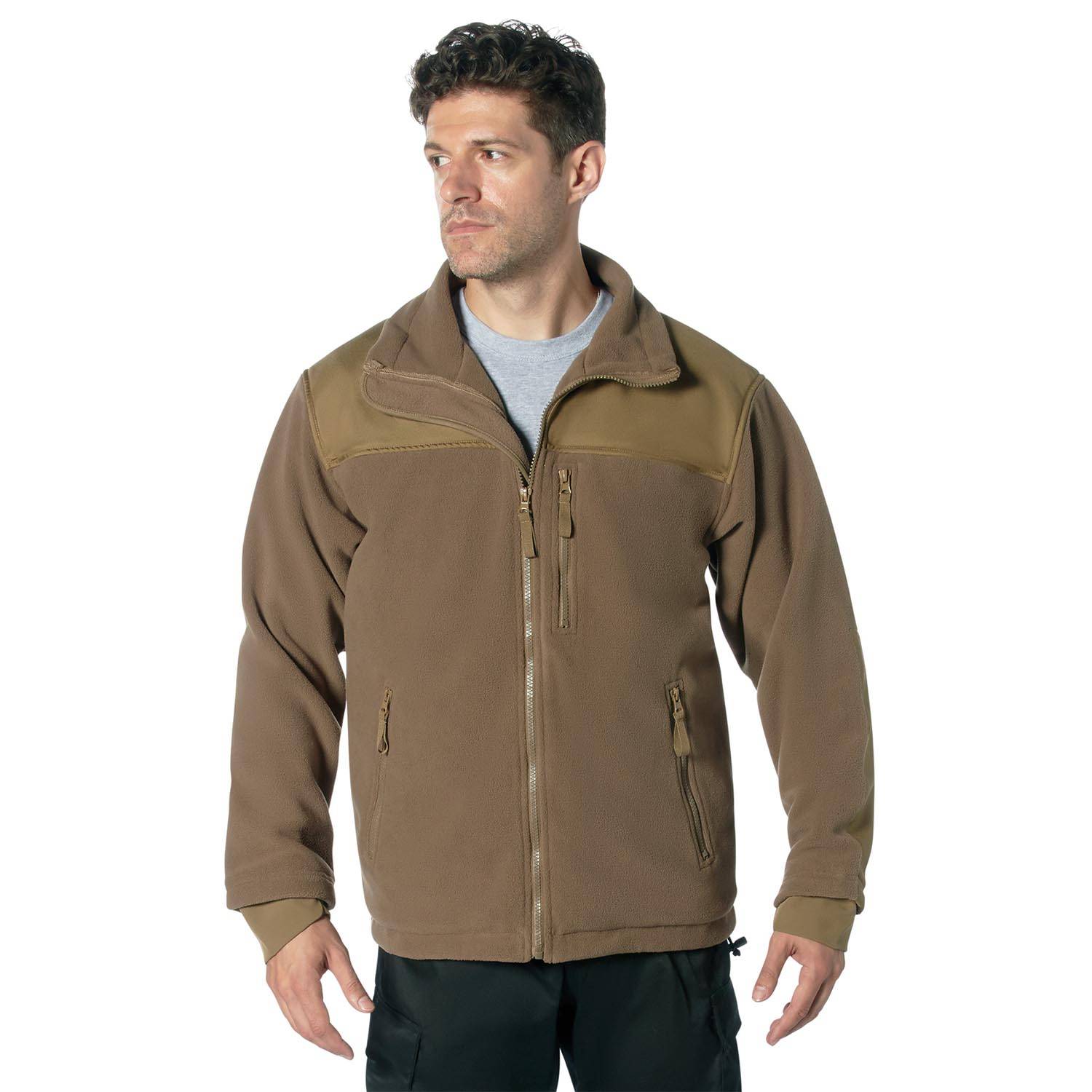 ROTHCO CONCEALED CARRY SPEC OPS FLEECE JACKET IN COYOTE