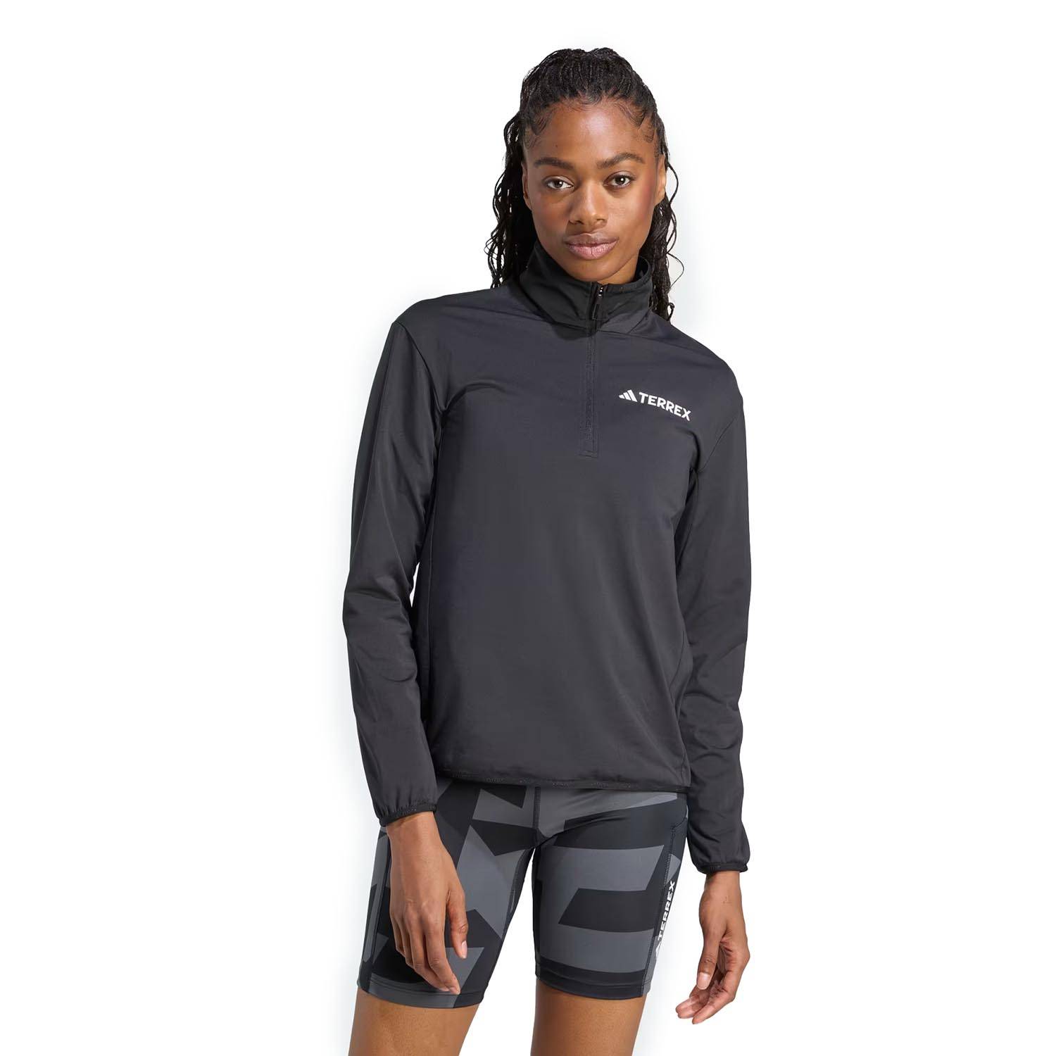 ADIDAS WOMEN'S CLIMAWARM HALF-ZIP TECH FLEECE