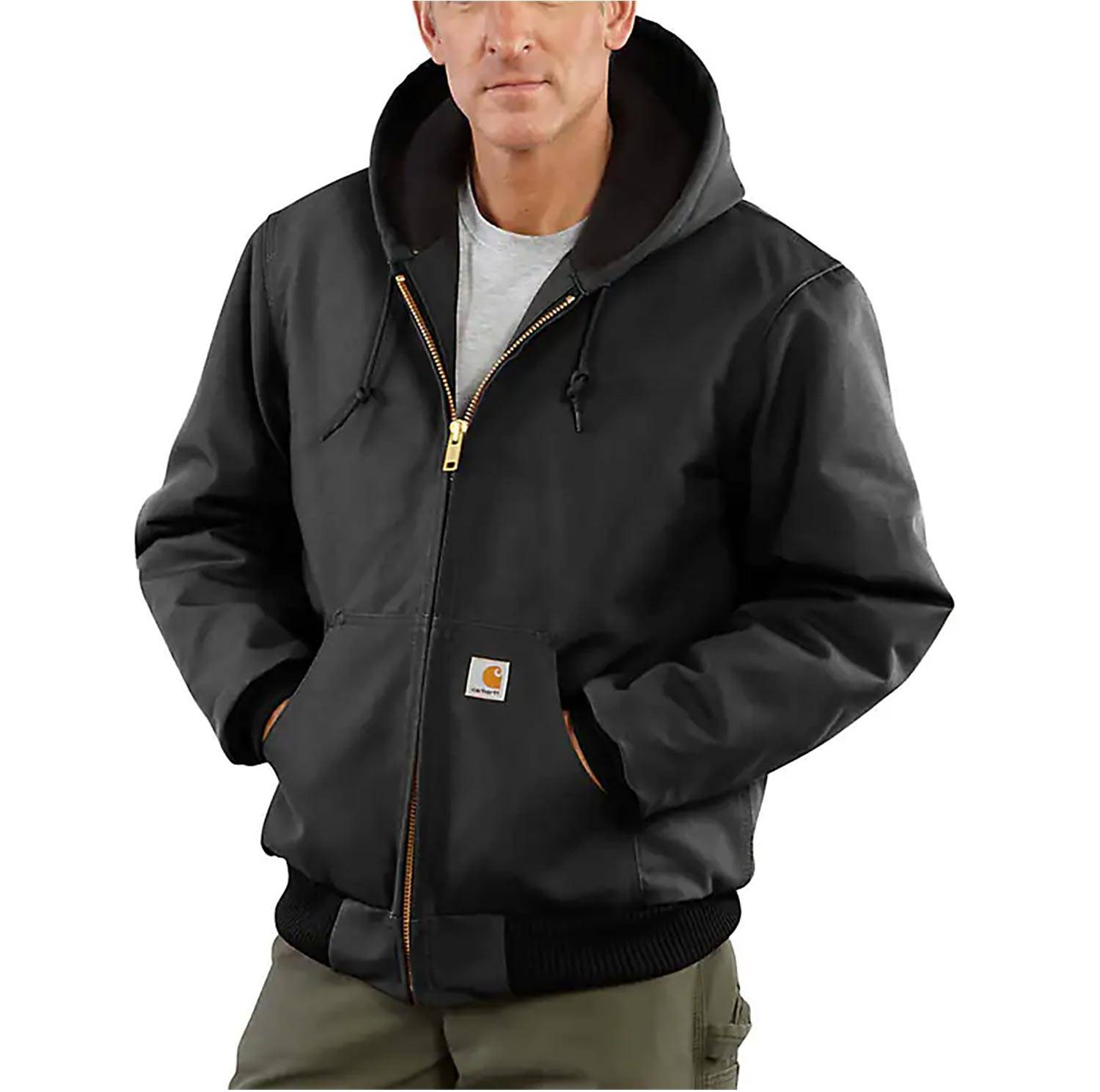 CARHARTT MEN'S QUILTED FLANNEL LINED DUCK ACTIVE JACKET