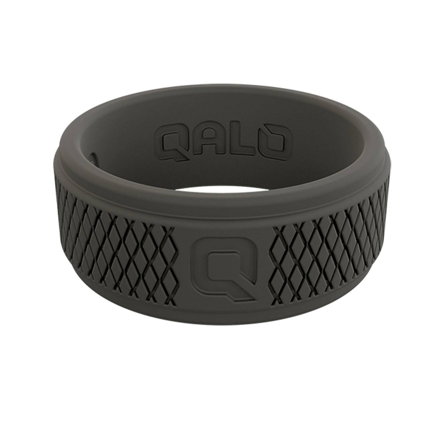 Qalo Men's Crosshatch Silicone Ring