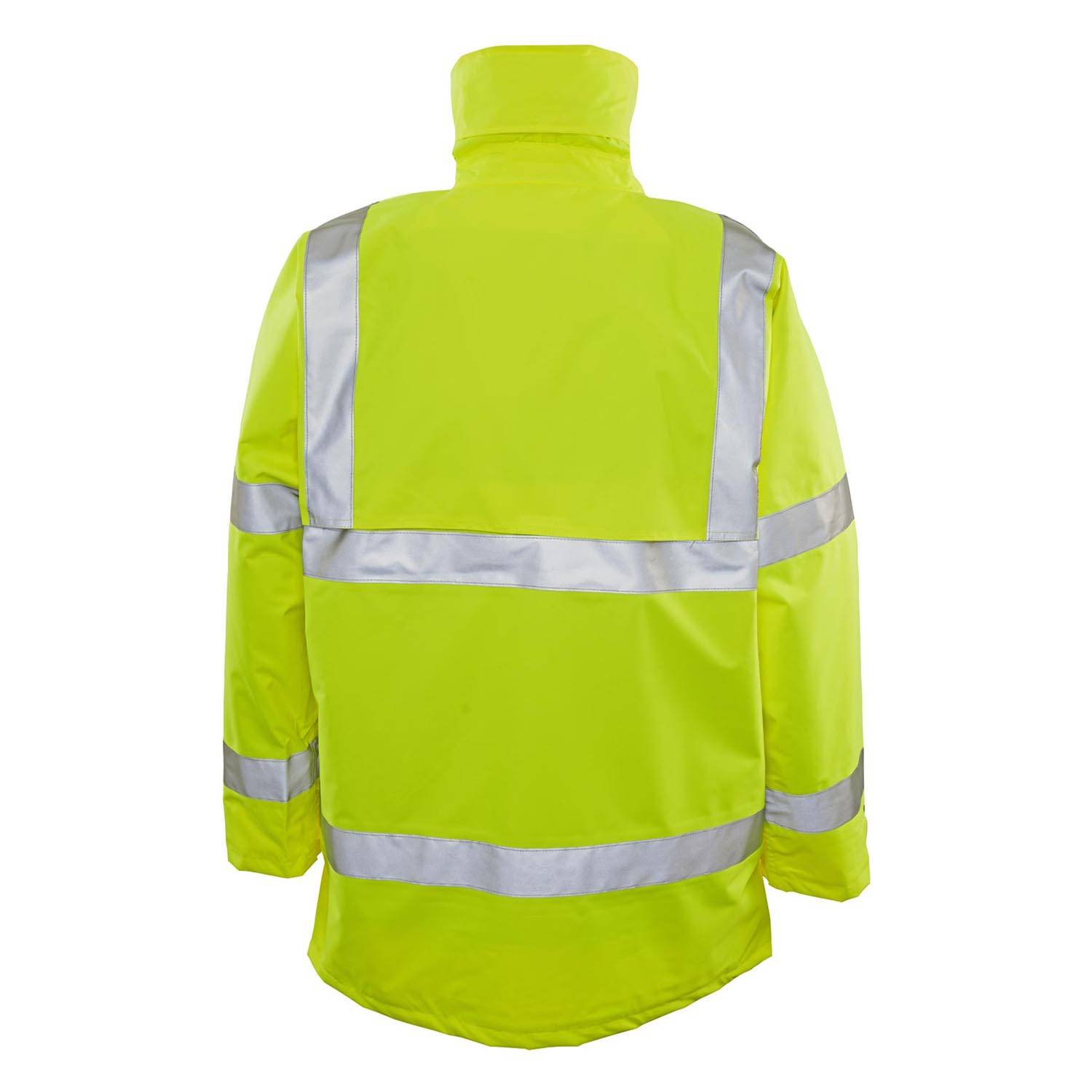 Game Sportsware スタジャン Microsoft Security Game Sportswear Hi-Viz Rain Jacket | Galls