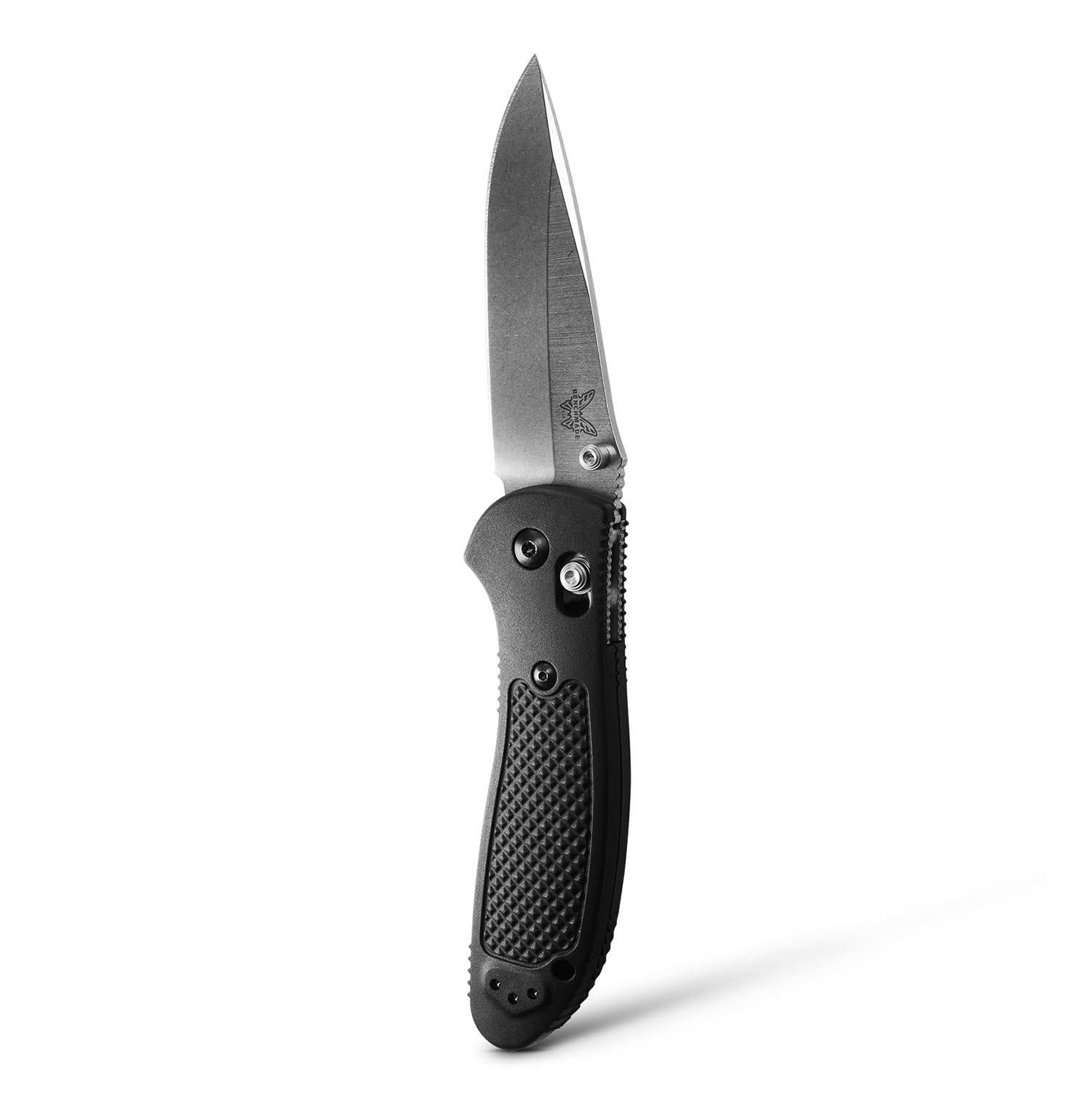 BENCHMADE GRIPTILIAN BLACK GRIVORY DROP-POINT KNIFE