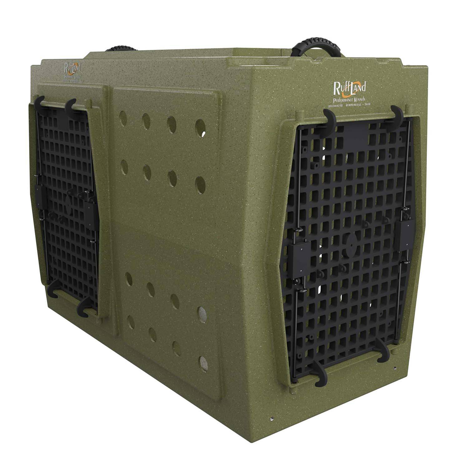 Ruff Land Kennels X-Large Kennel, Double Door, Front Left