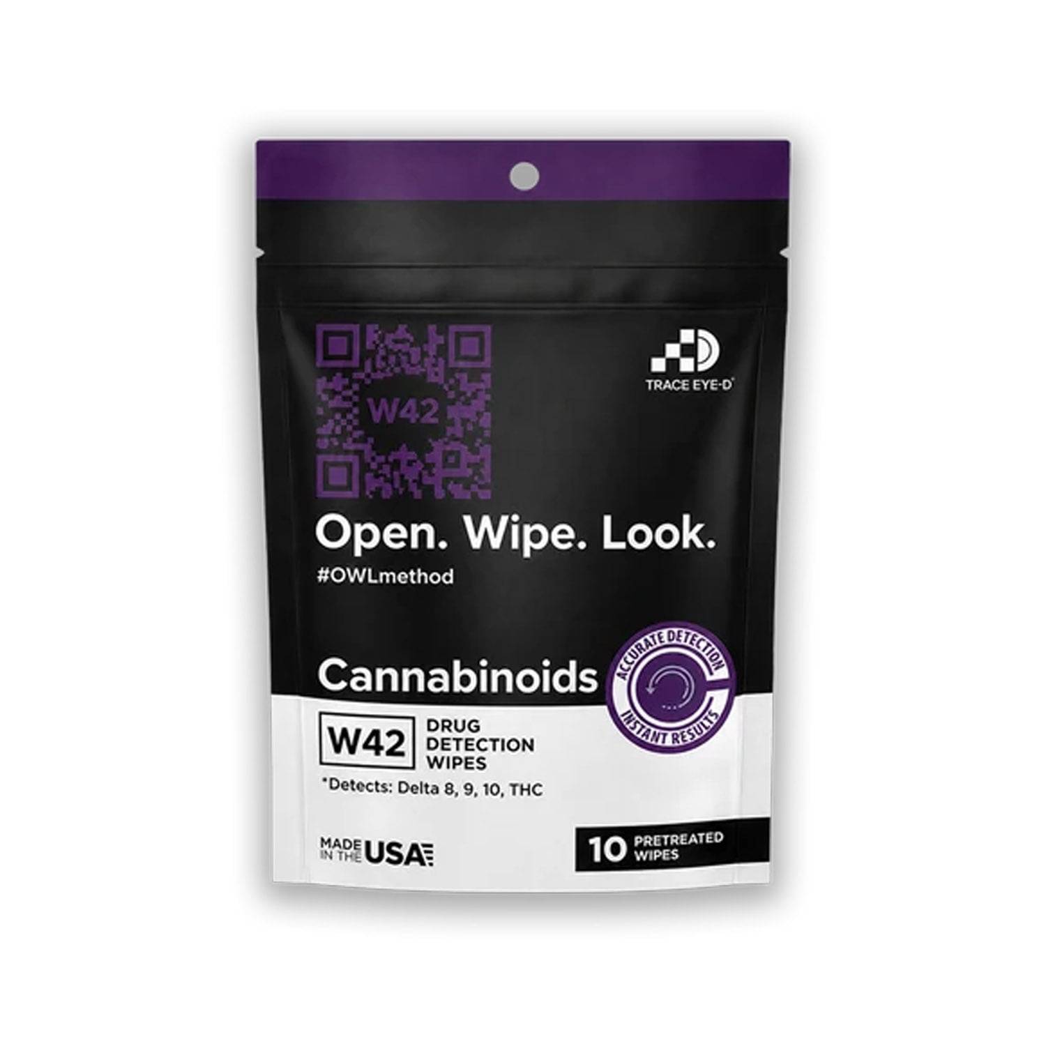 Trace Eye-D W42 Cannabinoids Detection Wipes, 10 Count