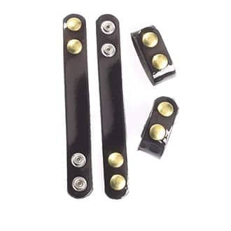 2-pack For 1.5” Duty Belt Plain leather Belt Keepers 