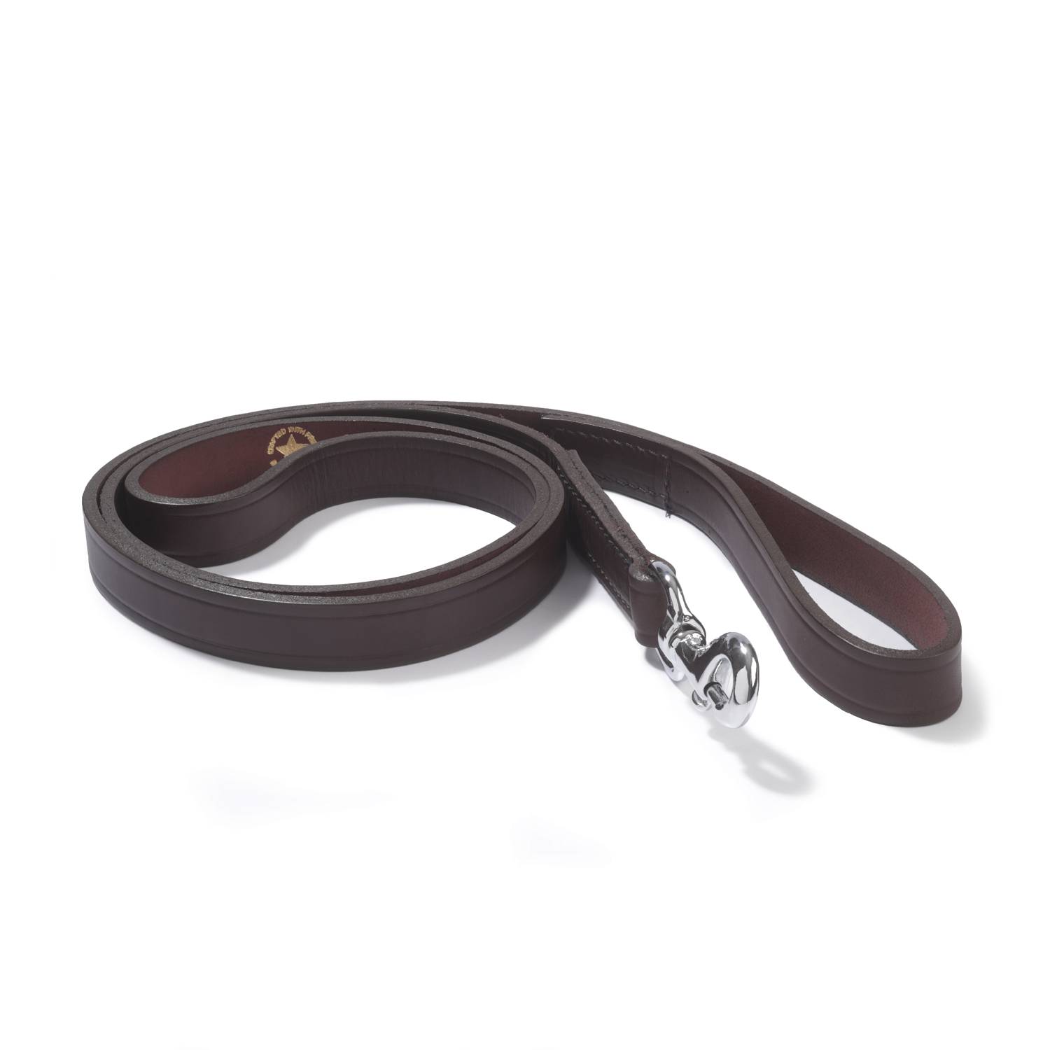 BOSTON LEATHER 72" AGITATION K9 LEAD IN BROWN