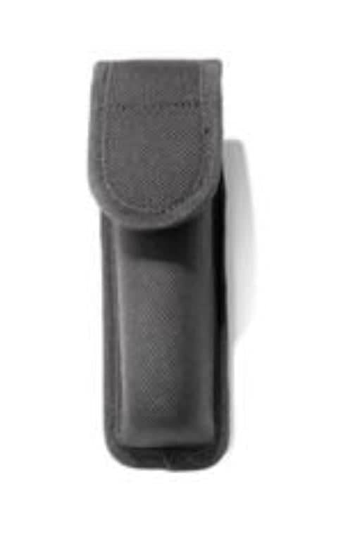 Ex Police Black LED Mini Mag Lite Flashlight Maglite Torch & Leather Belt Holder 