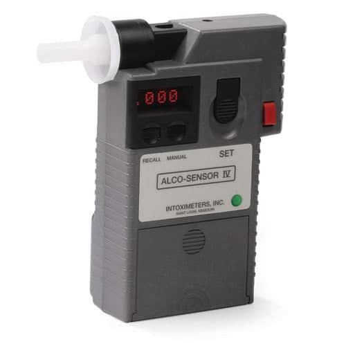 Intoximeters Alco Sensor IV hand held breathalyzer green dot