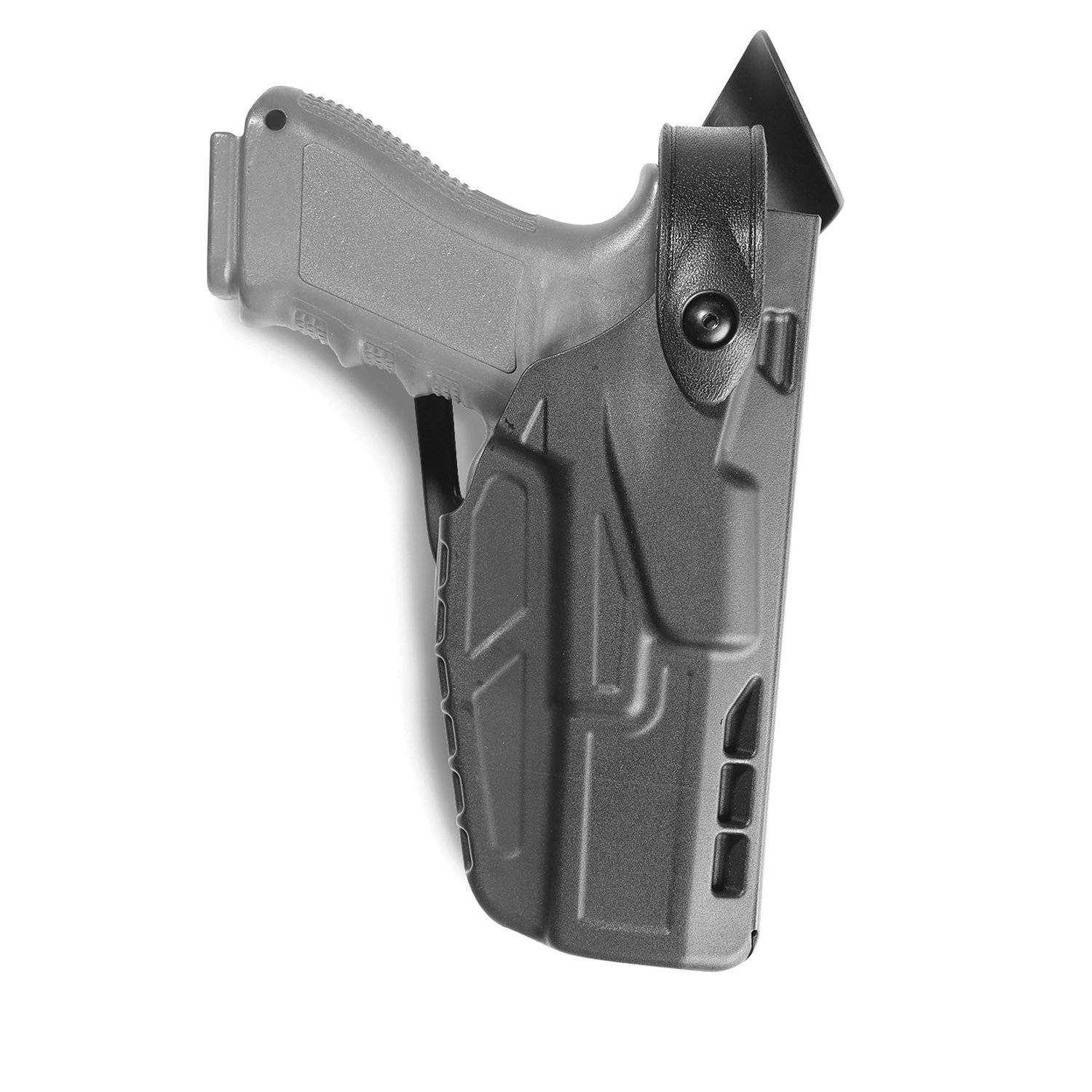 Safariland 7360-283-411 Mid-Ride Duty Holster STX Plain RH Fits Glock 19