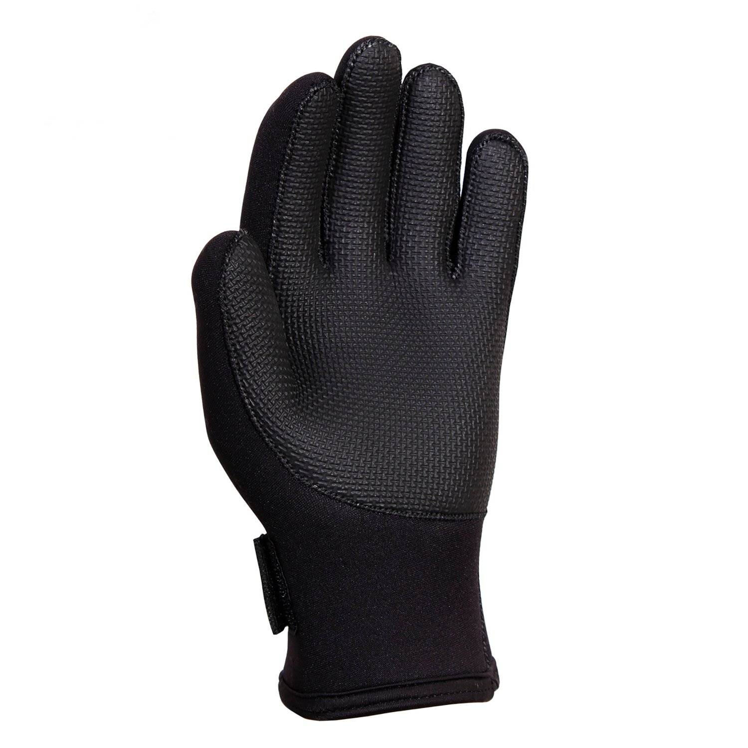 Black Waterproof Multi Purpose Cold Weather Neoprene Rubber Shooting Gloves 