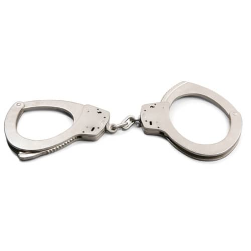 700CN Chain Handcuff Nickel 4710 NEW 