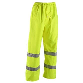 TSA ANSI 3 Hi Vis Reflective Rain Pants