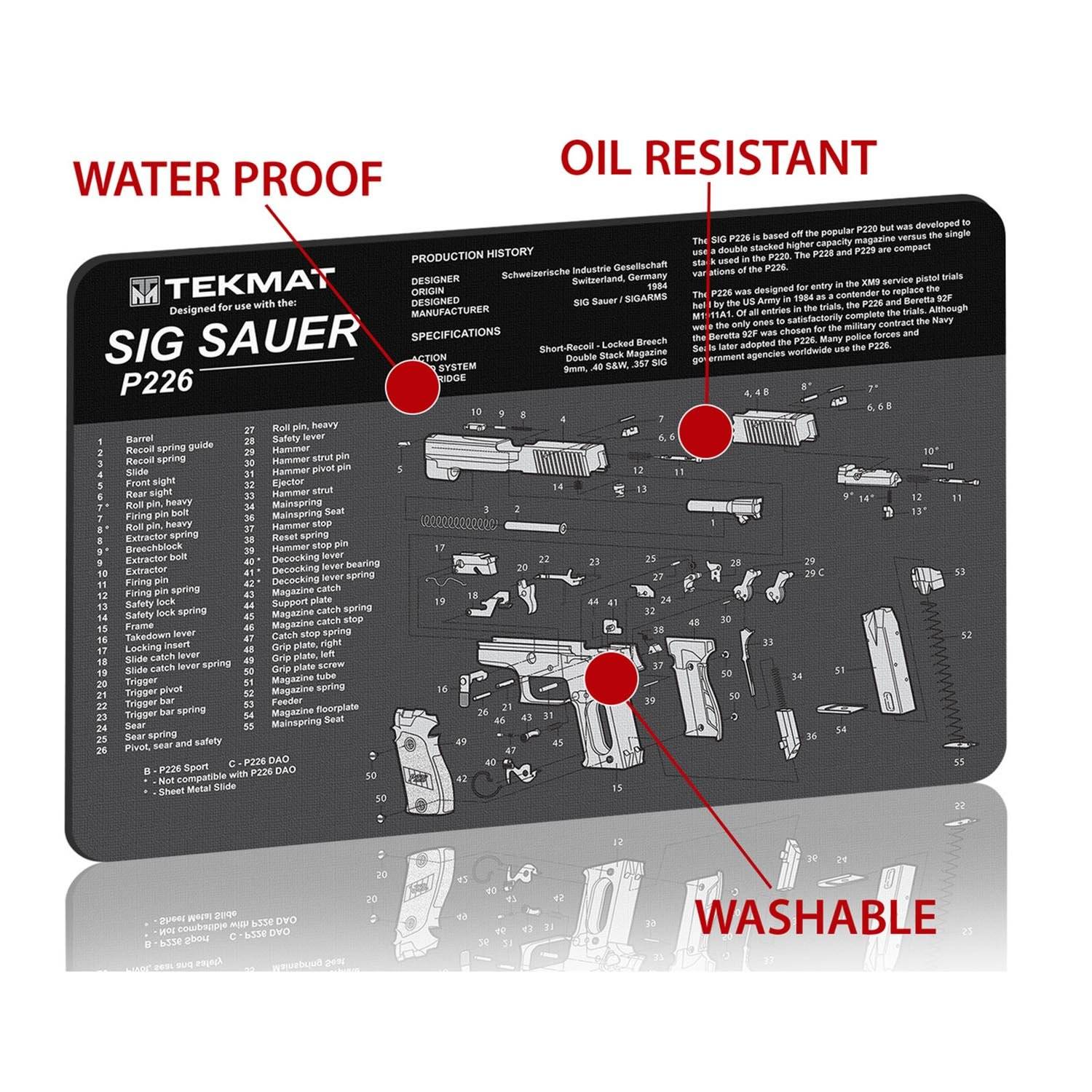 Sig Sauer Sp2022 Review TekMat Sig Sauer SP2022 Gun Cleaning Mat