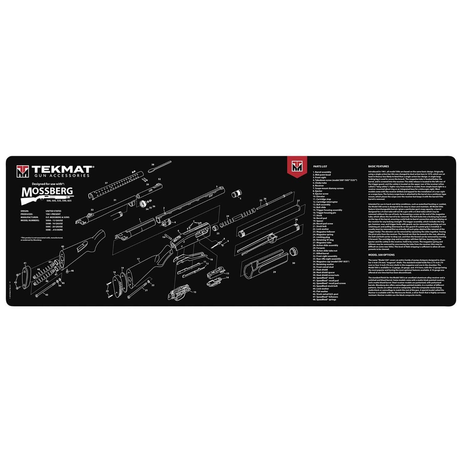 TekMat Mossberg Shotgun Gun Cleaning Mat 36"