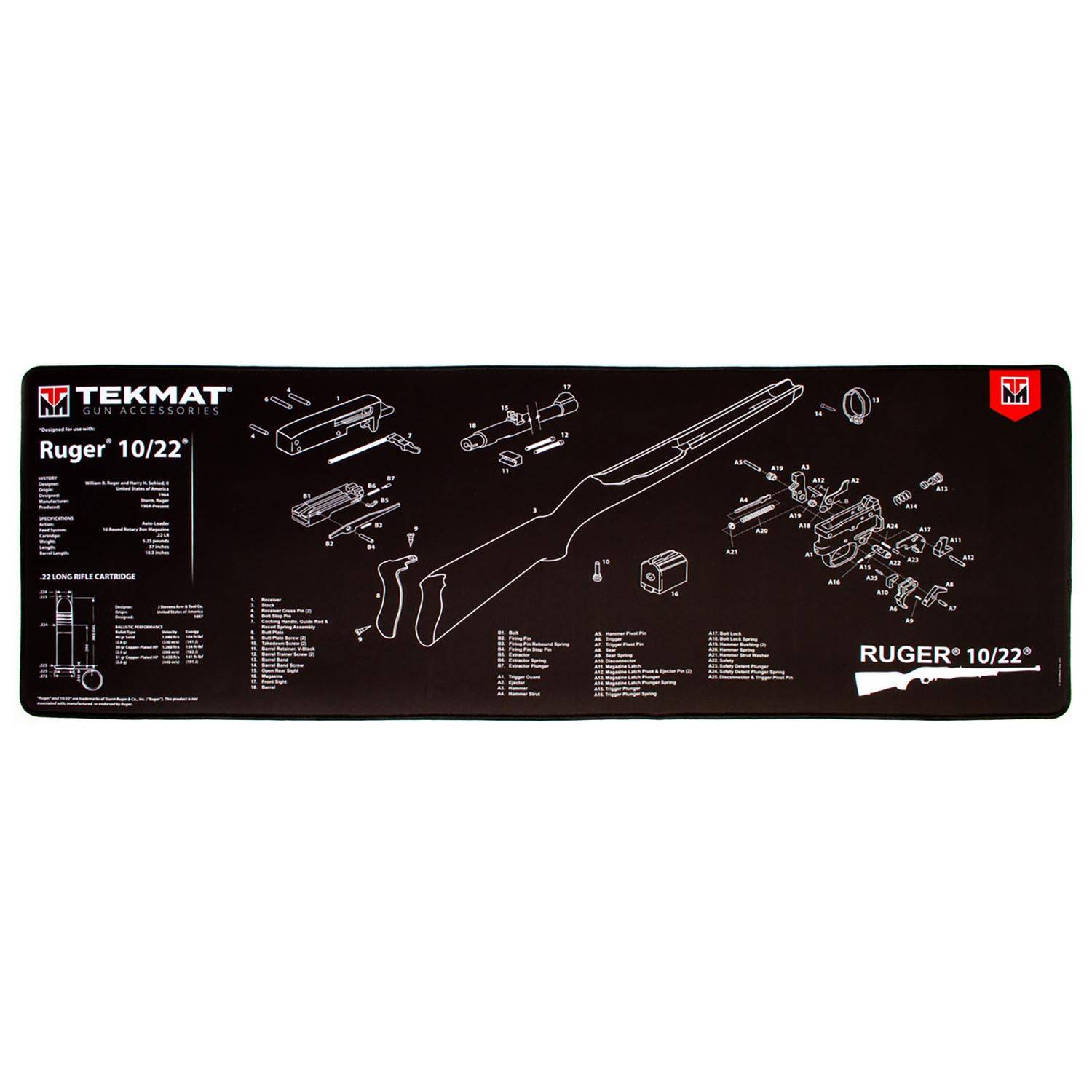 TekMat Ruger 1022 Ultra Premium Gun Cleaning Mat 44"