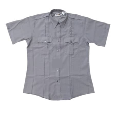 Flying Cross Short Sleeve Zip Polyester Wool Shirt