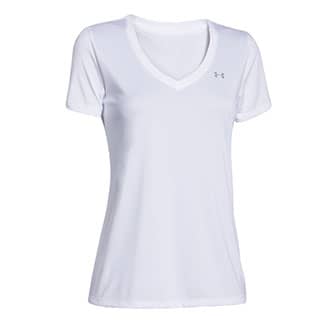 under armour white v neck t shirt
